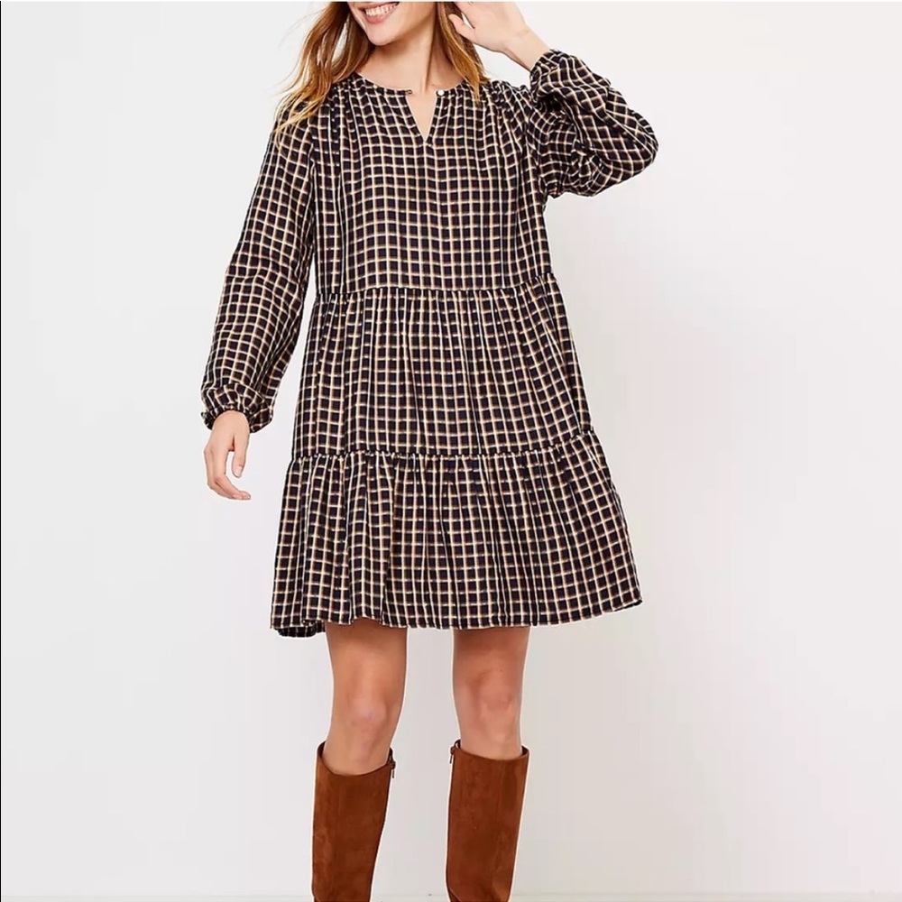 Loft Ruffle Tiered Dress
